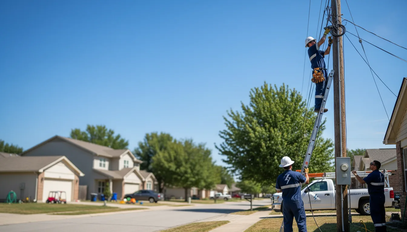 Residential electrician providing installation services in Neshanic Station, NJ